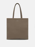 PEDRO Asher Leather Tote Bag- Dark Taupe