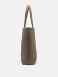 PEDRO Asher Leather Tote Bag- Dark Taupe