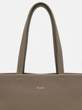 PEDRO Asher Leather Tote Bag- Dark Taupe