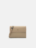 Pedro Leather Clutch Bag- Sand