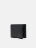 PEDRO Saffiano Leather Bi-Fold Wallet with Insert- Black
