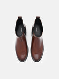 PEDRO Meg Leather Chelsea Boots- Dark Brown