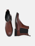 PEDRO Meg Leather Chelsea Boots- Dark Brown