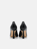 PEDRO Leather Heel Pumps- Black