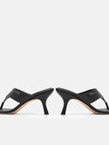 PEDRO Thong Heel Sandals - Black