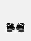 PEDRO Patent Leather Slingback Ballerina Flats - Black