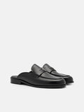 PEDRO Mackenzie Leather Mule Loafers -Black