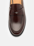 PEDRO Mackenzie Leather Mule Loafers - Dark brown