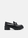 PEDRO Leather Loafers- Black