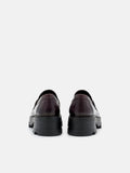 PEDRO Leather Loafers- Wine