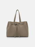 PEDRO Demi Oversized Leather Tote Bag-Taupe