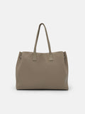 PEDRO Demi Oversized Leather Tote Bag-Taupe