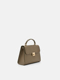 PEDRO Leather Handbag- Taupe