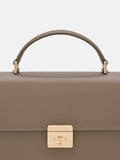 PEDRO Leather Handbag- Taupe
