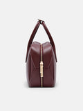 PEDRO Leather Bowling Bag- Wine