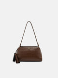 PEDRO Tassel Shoulder Bag- Dark Brown