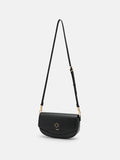 PEDRO Leather Shoulder Bag- Black