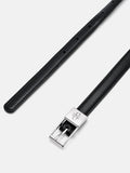 PEDRO Leather Pin Belt- Black