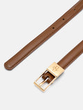 PEDRO Leather Pin Belt- Cognac