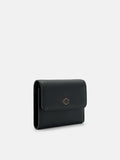 PEDRO Leather Tri-Fold Wallet- Black