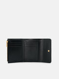 PEDRO Leather Tri-Fold Wallet- Black