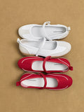 CHARLES & KEITH Women Louise Two-Tone Mary Jane Sneakers_White