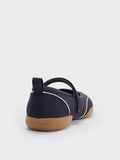 CHARLES & KEITH Women Louise Contrast-Trim Mary Jane Sneakers_Dark Blue