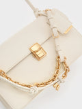 CHARLES & KEITH Women Acelynn Rope-Chain Shoulder Bag_Cream