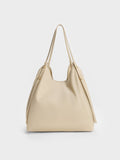 CHARLES & KEITH Women Levy Nylon Tote Bag_Dusted Oat