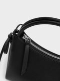 CHARLES & KEITH Women Hazel Bow Top Handle Bag_Noir