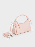 CHARLES & KEITH Women Hazel Bow Top Handle Bag_Soft Pink