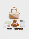CHARLES & KEITH Women Midori Geometric Bowling Bag -Multi Pink