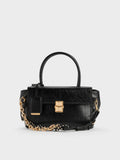 CHARLES & KEITH Women Acelynn Rope-Chain Tote Bag -Black