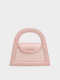 CHARLES & KEITH Women Este Glittered Top Handle Bag_Noir