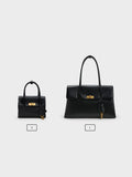 CHARLES & KEITH Women Kerry Trapeze Tote Bag_Black