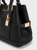 CHARLES & KEITH Women Mini Scottie Tote Bag_Black