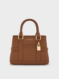 CHARLES & KEITH Women Mini Scottie Tote Bag_Chocolate