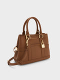 CHARLES & KEITH Women Mini Scottie Tote Bag_Chocolate