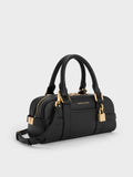 CHARLES & KEITH Women Scottie Bowling Bag_Black
