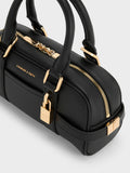 CHARLES & KEITH Women Scottie Bowling Bag_Black