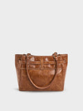 CHARLES & KEITH Women Delfina Belted Tote Bag - Distressed Tan