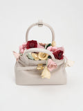CHARLES & KEITH Women Mini Behn Belted Tote Bag -Shell Grey