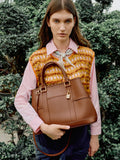 CHARLES & KEITH Women Scottie Tote Bag -Chocolate