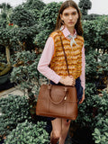 CHARLES & KEITH Women Scottie Tote Bag -Chocolate