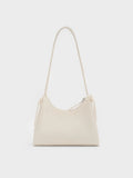 CHARLES & KEITH Women Hazel Bow Hobo Bag_Cream