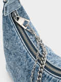 CHARLES & KEITH Women Finley Zip-Around Small Wallet -Denim Blue