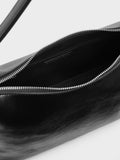 CHARLES & KEITH Women Atwood Chain Hobo Bag_Noir