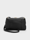 CHARLES & KEITH Women Roan Top Handle Bag -Black
