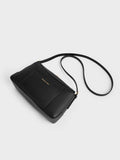 CHARLES & KEITH Women Roan Top Handle Bag -Black