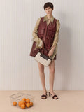CHARLES & KEITH Women Roan Canvas Top Handle Bag -Espresso Brown